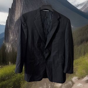 HICKEY FREEMAN Worsted Wool Bleezer Jacket Sport Coat Sz 46L UNITEHERE Union USA